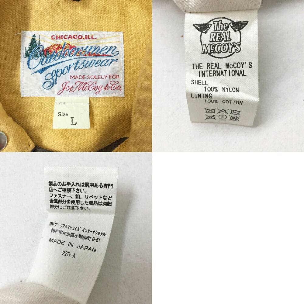REAL McCOY'S Joe McCoy Indian Coach Jacket Brown Size L
