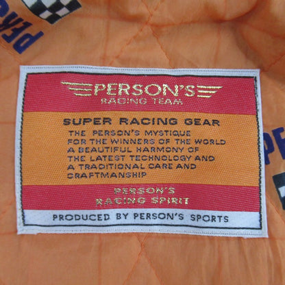 PERSON'S RACING TEAM Patch Jacket Black Size XXL