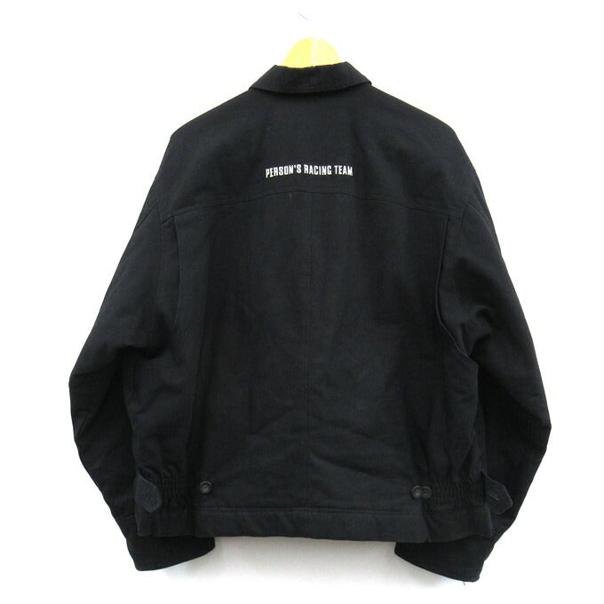PERSON'S RACING TEAM Patch Jacket Black Size XXL