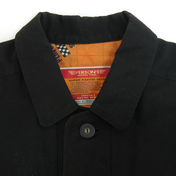 PERSON'S RACING TEAM Patch Jacket Black Size XXL