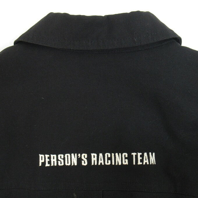 PERSON'S RACING TEAM Patch Jacket Black Size XXL