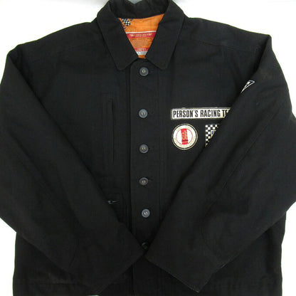 PERSON'S RACING TEAM Patch Jacket Black Size XXL