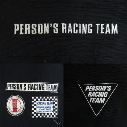 PERSON'S RACING TEAM Patch Jacket Black Size XXL