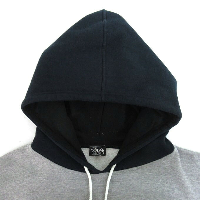 STUSSY 90s Big Ass Gear Donky Pullover Hoodie Gray Size FREE
