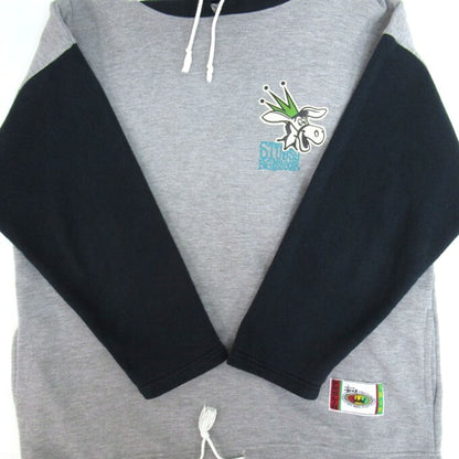 STUSSY 90s Big Ass Gear Donky Pullover Hoodie Gray Size FREE