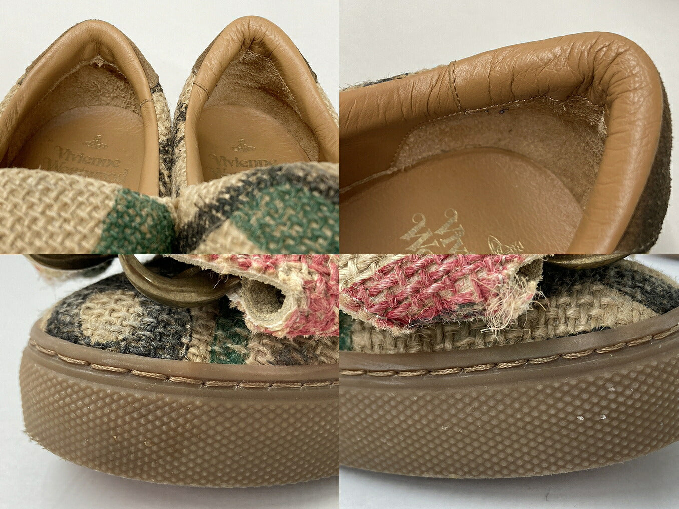 Vivienne Westwood Tiger Slip-On Shoes Brown Size EU 42