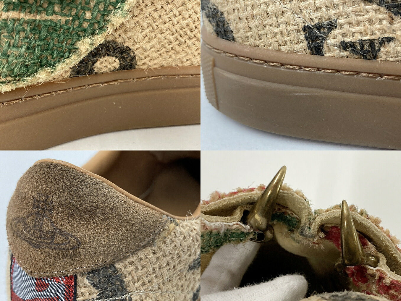 Vivienne Westwood Tiger Slip-On Shoes Brown Size EU 42