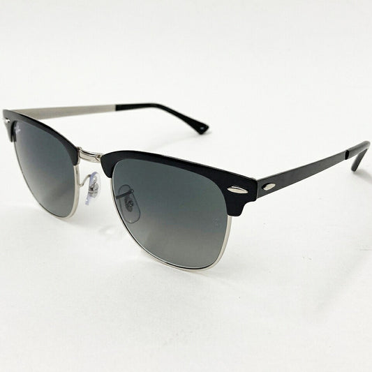 Ray-Ban CLUBMASTER METAL RB3716 Silver Sunglasses Size 51