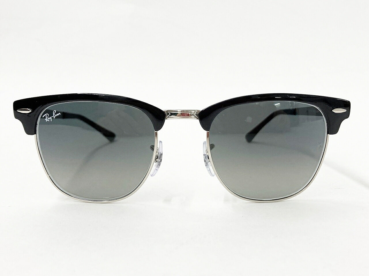 Ray-Ban CLUBMASTER METAL RB3716 Silver Sunglasses Size 51