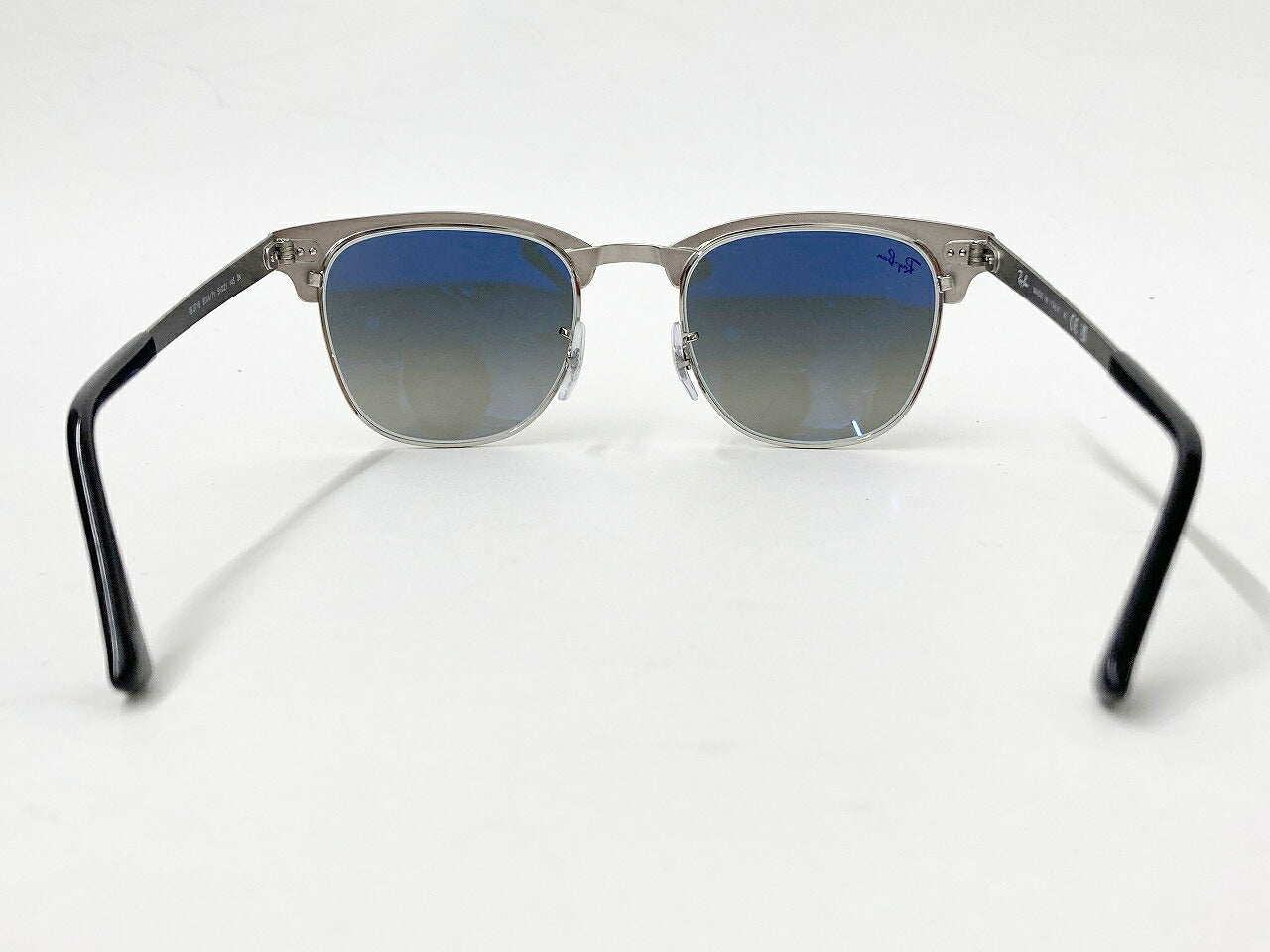 Ray-Ban CLUBMASTER METAL RB3716 Silver Sunglasses Size 51