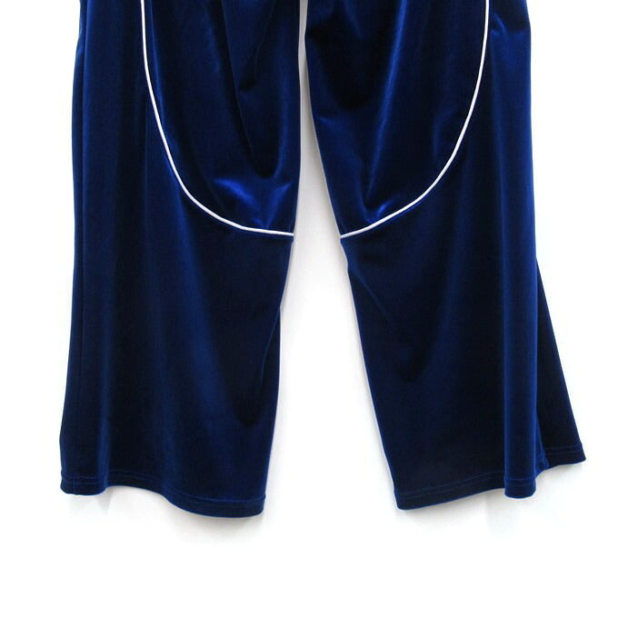 BREATH 25AW Script Logo Piping Velour Pants Blue Size L