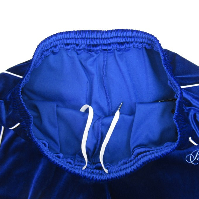 BREATH 25AW Script Logo Piping Velour Pants Blue Size L