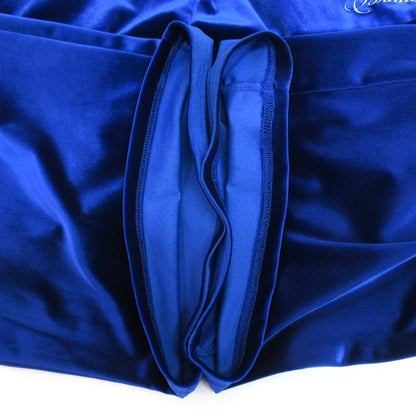BREATH 25AW Script Logo Piping Velour Pants Blue Size L