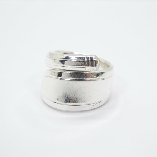 NOBILITY PLATE Vintage Silver Plate Spoon Ring Size US 7.5
