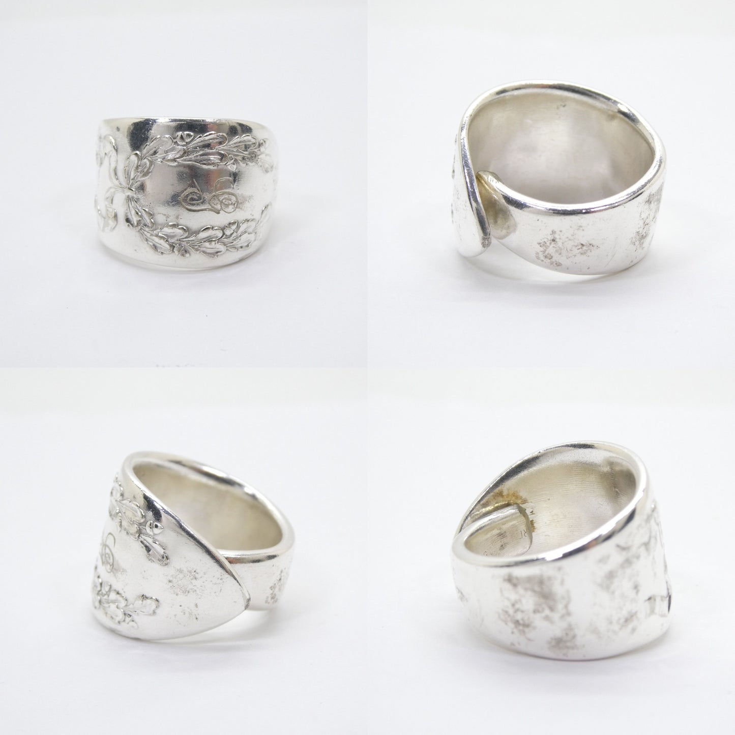 Unknown Vintage Silver Plate Spoon Ring Size ONE SIZE