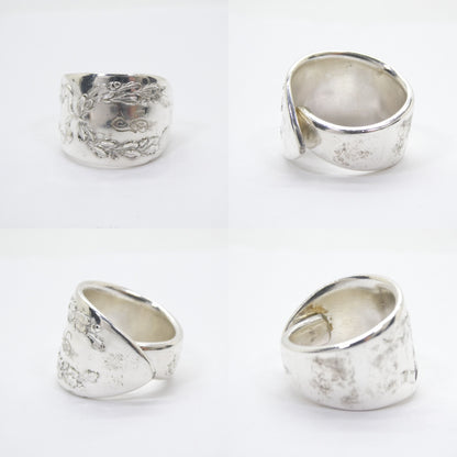 Unknown Vintage Silver Plate Spoon Ring Size ONE SIZE