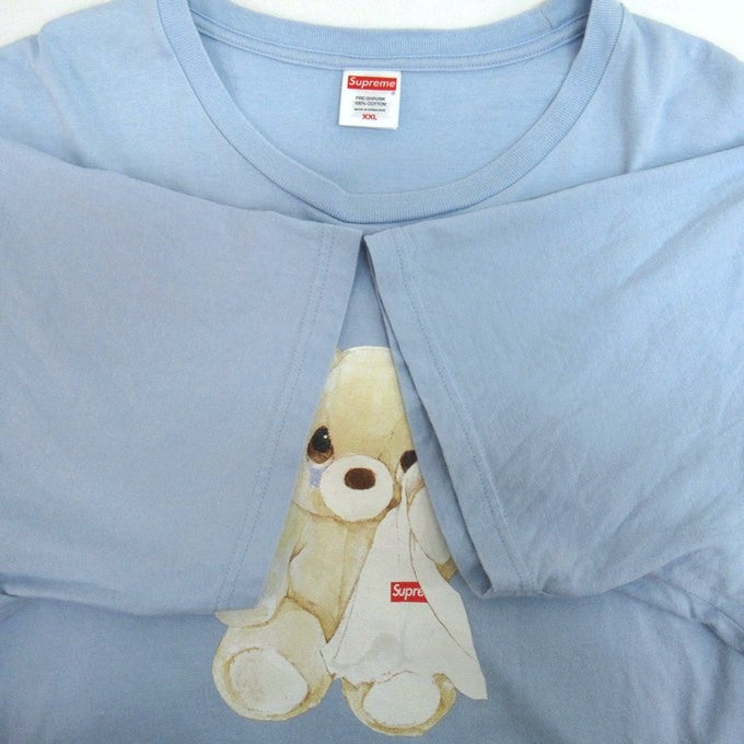 Supreme 25SS Bear T-Shirt "Powder Blue" Size XXL