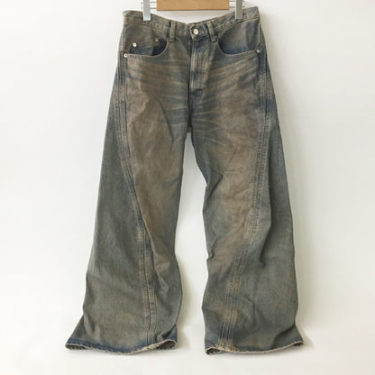 NVRFRGT 3D Twisted Wide Leg Indigo Jeans Size 2