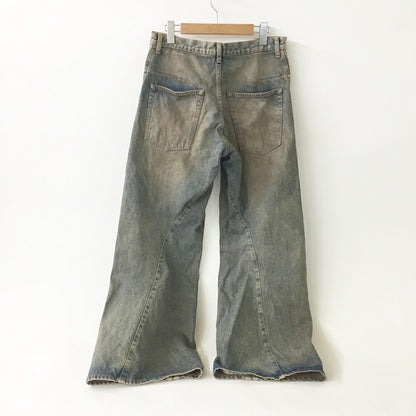 NVRFRGT 3D Twisted Wide Leg Indigo Jeans Size 2
