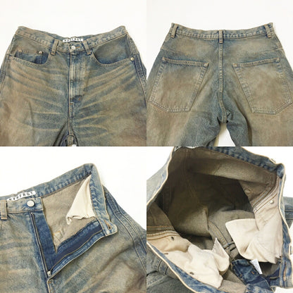 NVRFRGT 3D Twisted Wide Leg Indigo Jeans Size 2