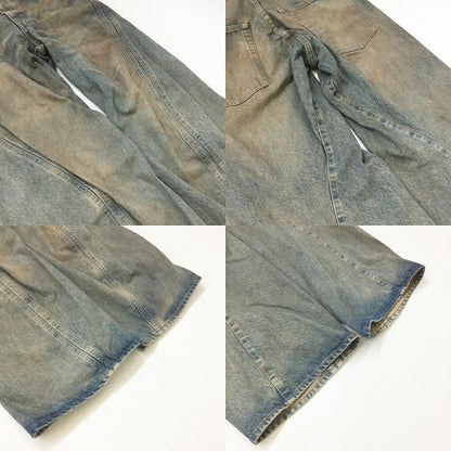 NVRFRGT 3D Twisted Wide Leg Indigo Jeans Size 2
