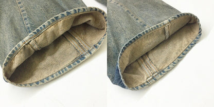 NVRFRGT 3D Twisted Wide Leg Indigo Jeans Size 2