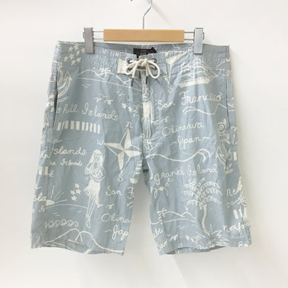 RRL Hawaiian Print Shorts Blue Size 34
