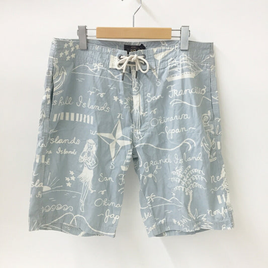 RRL Hawaiian Print Shorts Blue Size 34