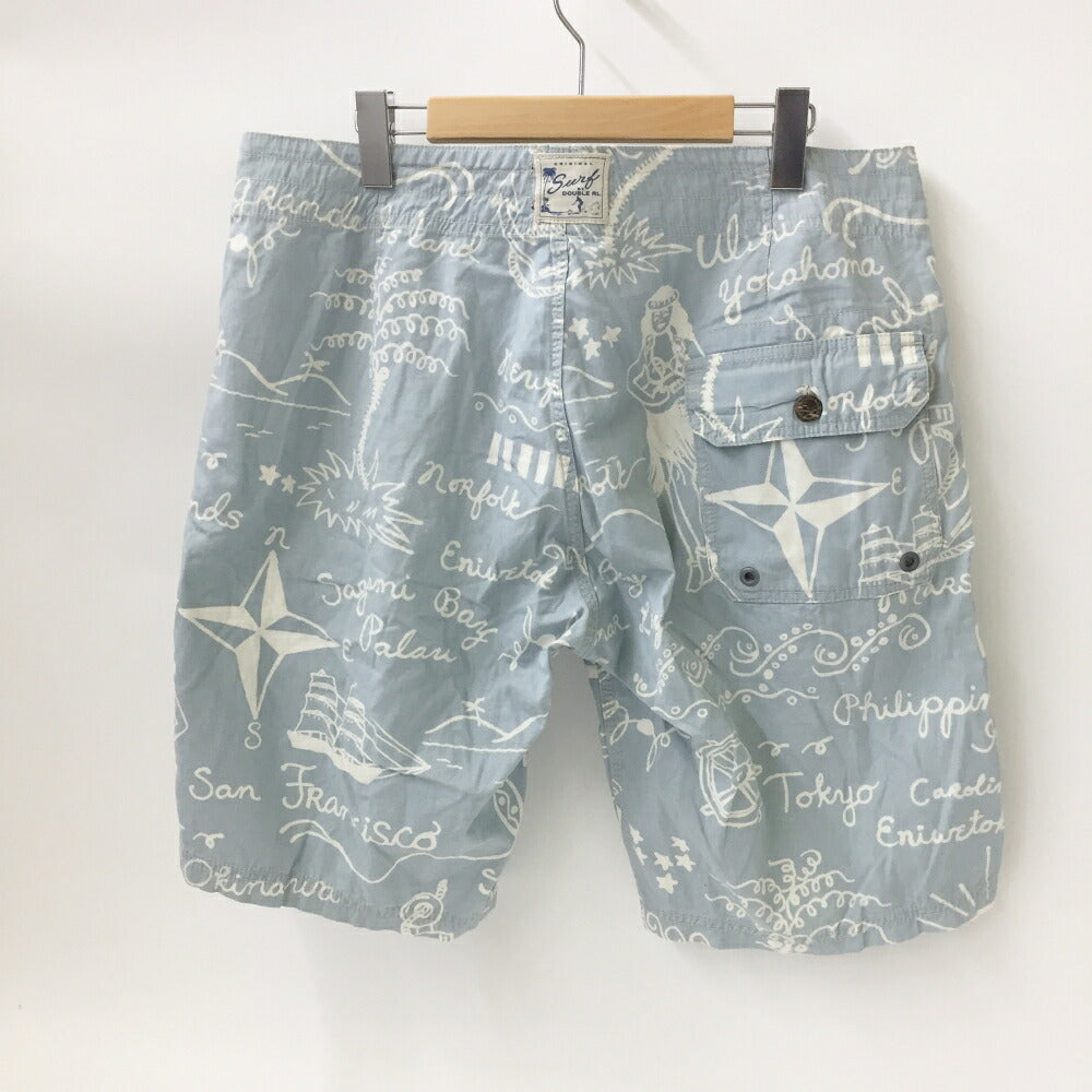 RRL Hawaiian Print Shorts Blue Size 34