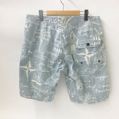 RRL Hawaiian Print Shorts Blue Size 34