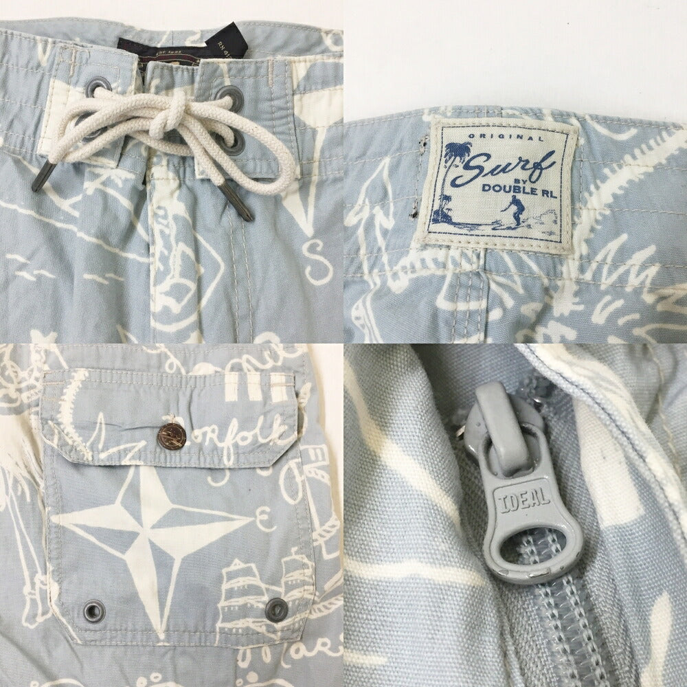 RRL Hawaiian Print Shorts Blue Size 34