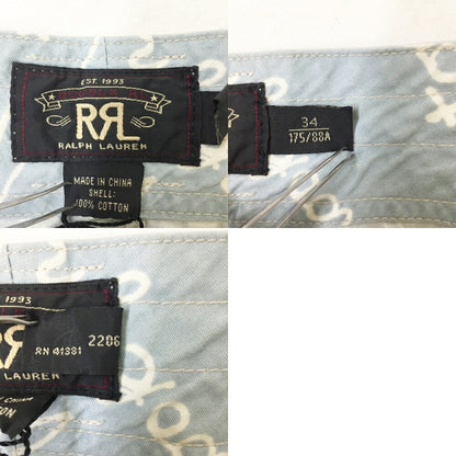 RRL Hawaiian Print Shorts Blue Size 34