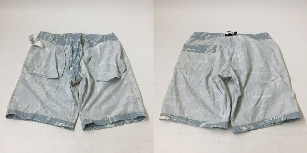 RRL Hawaiian Print Shorts Blue Size 34