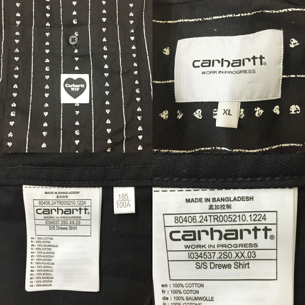 Carhartt WIP Drew Shirt Black Size XL
