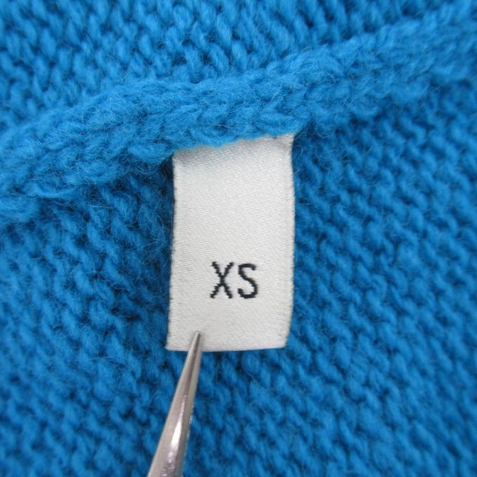 GUCCI Bee Wool Knit Sweater Blue Size XS