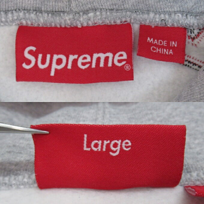 Supreme 22AW Scattered Appliqué Hoodie Gray Size L