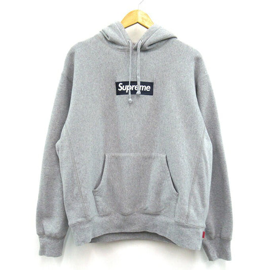 Supreme 25FW Box Logo Hooded Sweatshirt Gray Size M