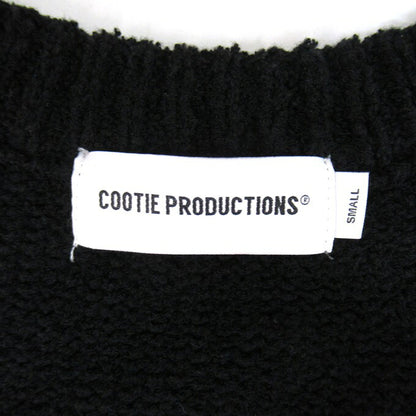COOTIE PRODUCTIONS Boucle Knit Cardigan Black Size S