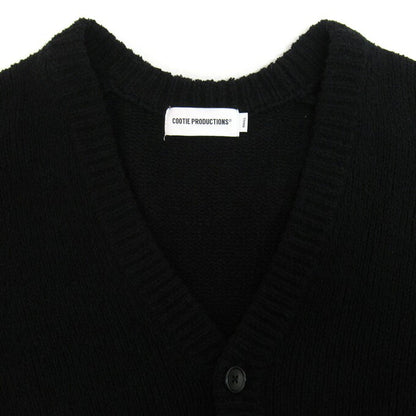 COOTIE PRODUCTIONS Boucle Knit Cardigan Black Size S