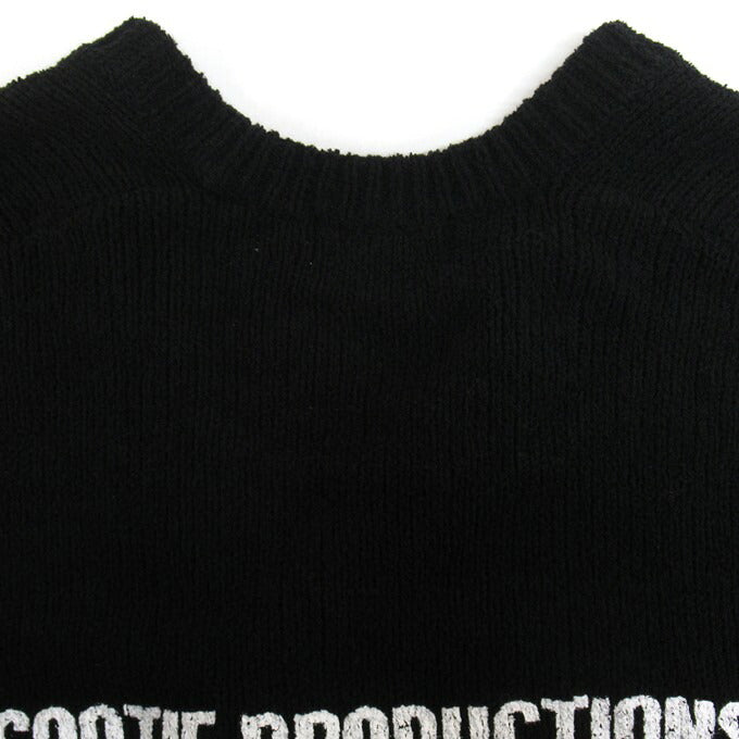 COOTIE PRODUCTIONS Boucle Knit Cardigan Black Size S