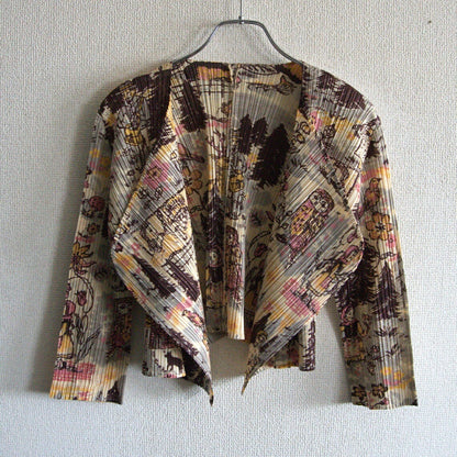 PLEATS PLEASE Red Riding Hood pleated cardigan Size 3