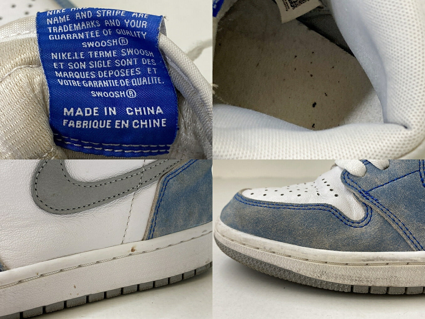 NIKE Air Jordan 1 Retro High OG Multi Sneakers Size 26.5cm