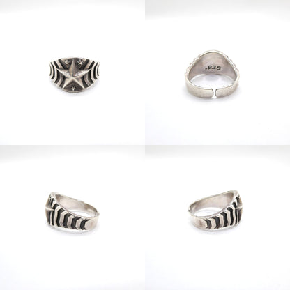 CODY SANDERSON Mt Fuji Gear Star Silver Ring Size ONE SIZE