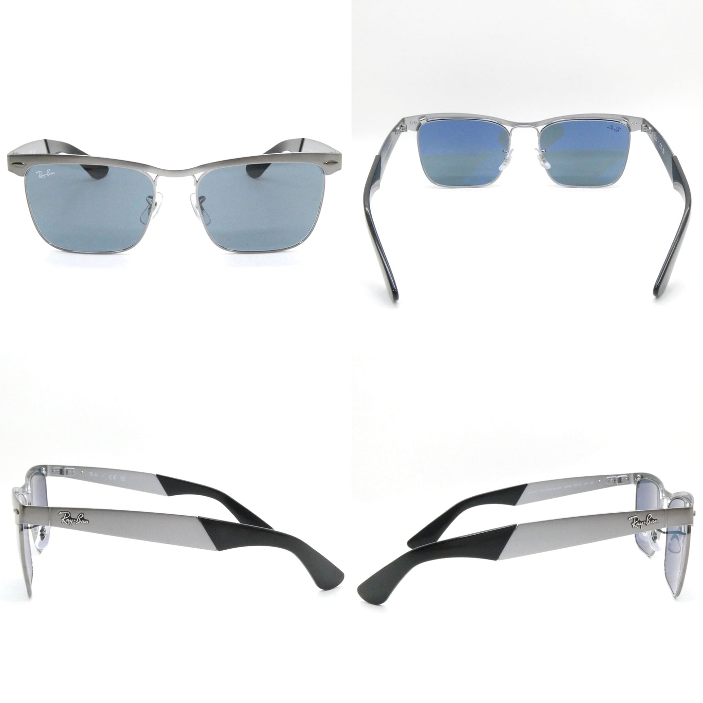 Ray-Ban Wayfarer Deluxe Gray Sunglasses Size ONE SIZE