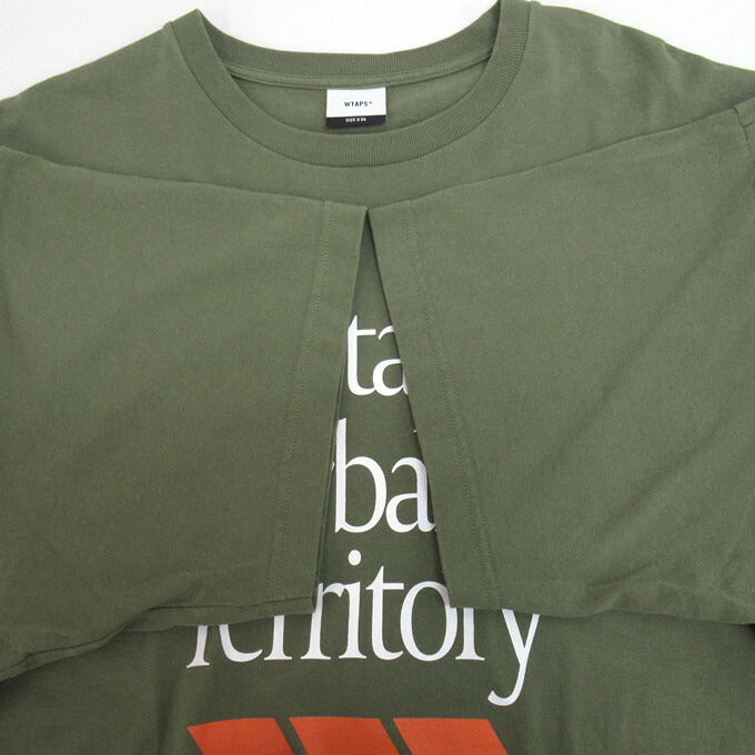 WTAPS 23SS SNEAK COLLECTION Logo T-Shirt Khaki Size 04