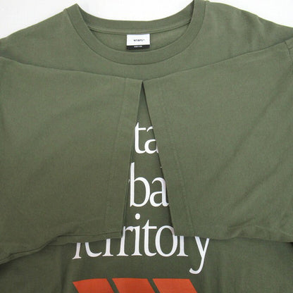 WTAPS 23SS SNEAK COLLECTION Logo T-Shirt Khaki Size 04