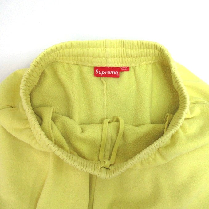 Supreme 23FW Small Box Logo Sweatshorts Yellow Sweatshirt Size S