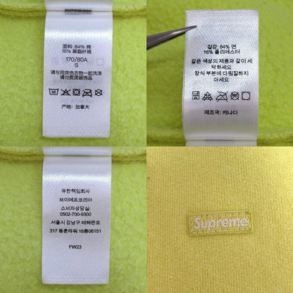 Supreme 23FW Small Box Logo Sweatshorts Yellow Sweatshirt Size S