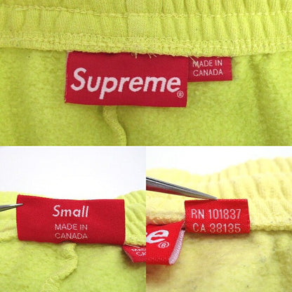 Supreme 23FW Small Box Logo Sweatshorts Yellow Sweatshirt Size S