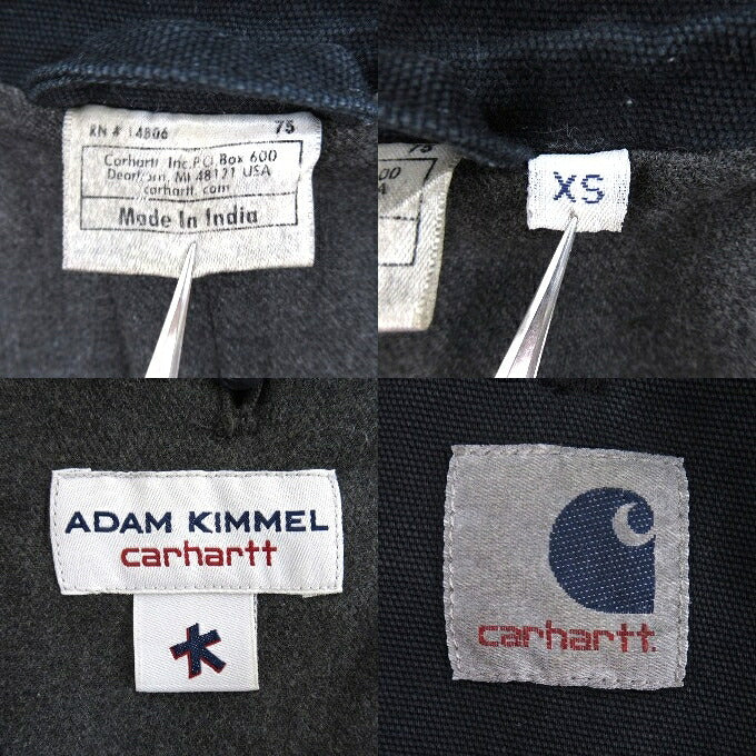 ADAM KIMMEL x Carhartt Coverall Jacket Black Size XS